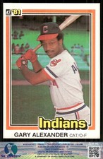 1981 Donruss #200 Gary Alexander Cleveland Indians 81DB