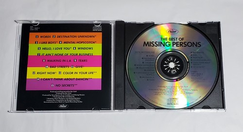 MISSING PERSONS, The Best of, CD - 1987, Capitol Records - Picture 3 of 15