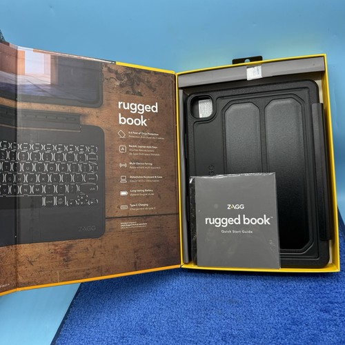 ZAGG Rugged Book iPad Pro 11-inch (M4) Keyboard Case - Durable Magnetic-Hinged - Picture 4 of 4