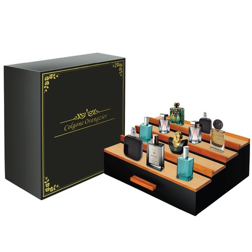 4-lagiger Filz Köln Organizer mit Schublade und verstecktem Fach für Männer - Bild 9 von 9