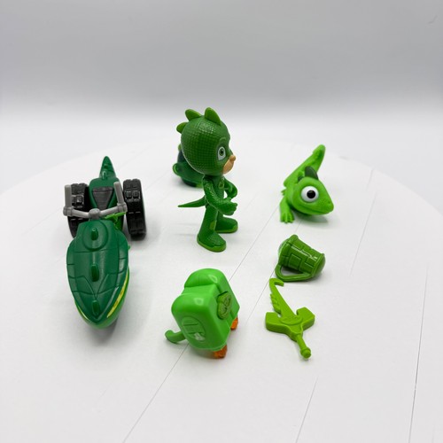 Gekko Figur PJ Masks Hero Boost mit Helm groß Lionel Lizard Motorrad - Bild 4 von 7