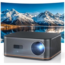 2000 ANSI 4K Decoding Projector with WiFi and Bluetooth, Movie Home Theater w...