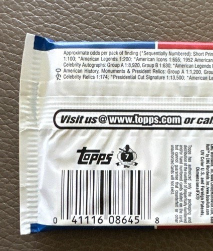 2008 - Topps - American Heritage - President - Heroes - Hobby Pack - Sealed RARE - Picture 6 of 6