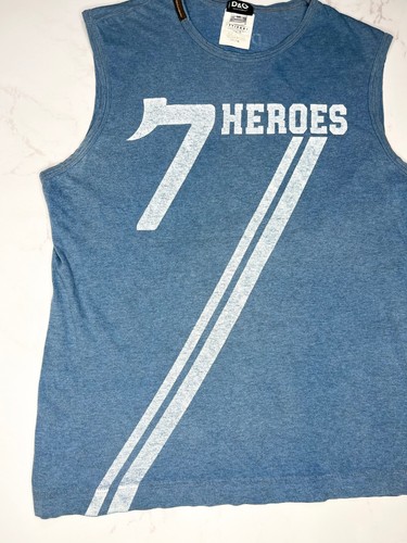 Camiseta sin mangas Dolce Gabbana 7 Heroes Vintage 2000’ talla 36/50 - Imagen 2 de 12