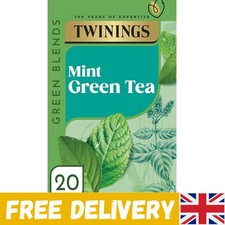 Revitalizing Twinings Green Tea & Mint - 80 Teabags, All Natural 0.06 per strip