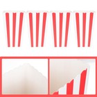 24pcs Party Snack Container French Fries Serving Box Portable Snack Bucket