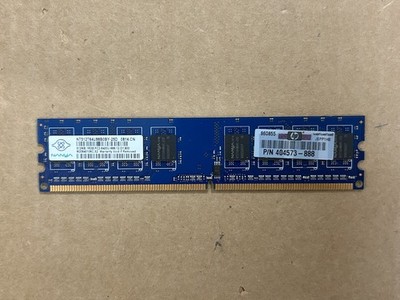 NANYA 512MB 1Rx8 PC2-6400U-666-12 DESKTOP MEMORY NT512T64U88B0BY-25D