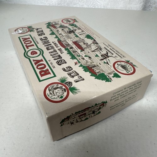 Log Building Set 'The Fort' Roy Toy Set no. 10 - 38 Pieces MADE IN U.S.A. US6 - Picture 3 of 4