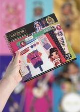 Image of Rainbow High Fashion Design Art Book Pad NEW Gift Create Fun Colour