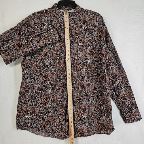 Cinch Hemd Herren XXL Button-Down Langarm Paisley Rodeo Western Cowboy Baumwolle - Bild 4 von 13