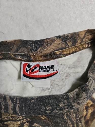 Chase Authentics NASCAR Dale Earnhardt Jr Realtree Camo T-Shirt Mens L/XL Y2K - Picture 5 of 7