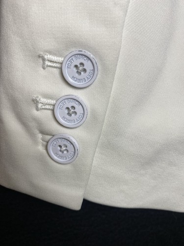 Blazer Tory Burch Mujer Blanco Mediano Un Botón Pesado - Imagen 8 de 19