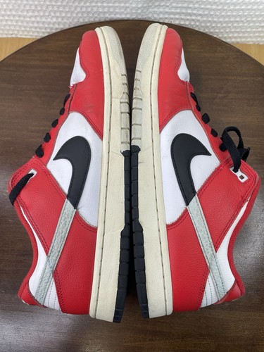 Zapatillas Nike Dunk Low Retro PRM Chicago Split blancas/rojas/negras para hombre talla 10,5 - Imagen 7 de 15
