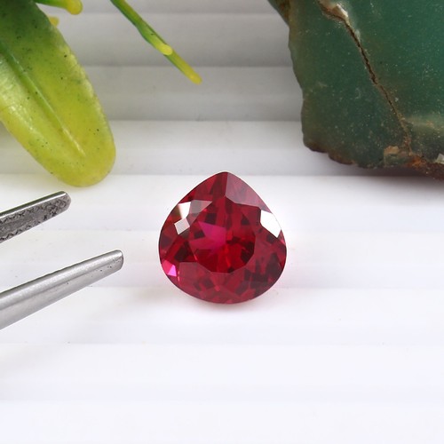 AAA Grade Natural Flawless Mozambique Red Ruby Heart Loose Gemstone Cut 4.80 Ct - Picture 2 of 6