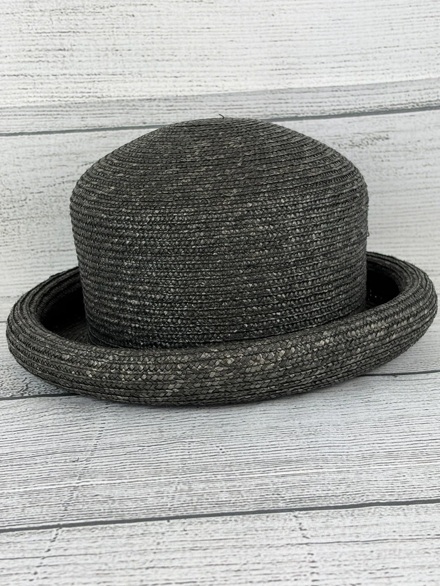 Bowler Hat Black Straw for Women for sale | eBay display picture 1