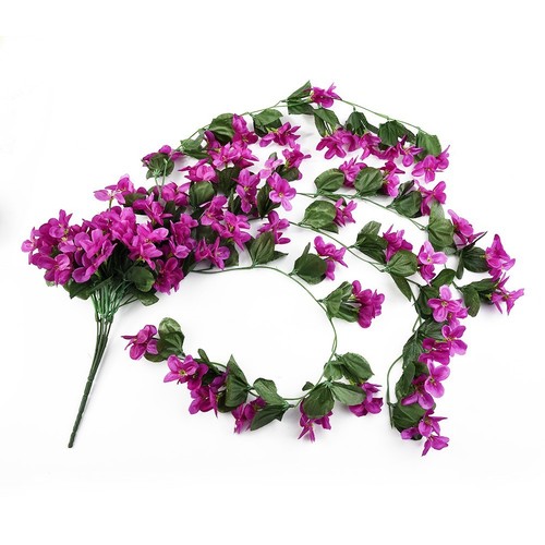1x 2.8FT Artificial Fake Flowers Ivy Garland Vine Wedding Wisteria Leaf Hanging - Picture 13 of 52