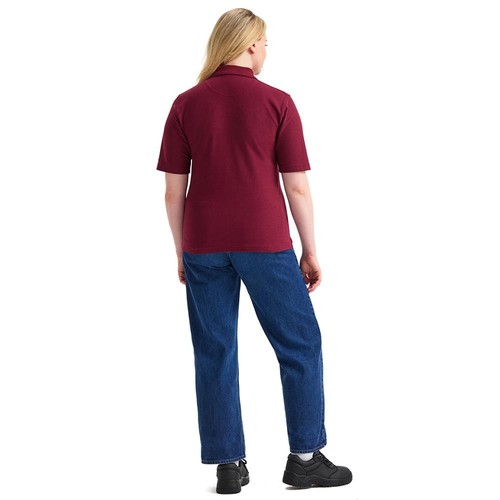 UNEEK Women's Classic Polo Shirt UC106 Plain Short Sleeve Casual Work Tee Top - Picture 4 of 23
