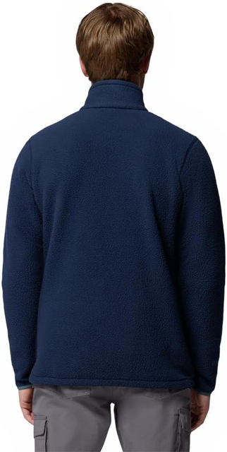 Columbia Men's Jasper Ridge Pebbled Full Zip Fleece, Navy-Everblue