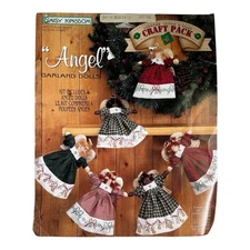 Vintage 1996 Daisy Kingdom Angel 32125 Garland Dolls (4) Sewing Kit New
