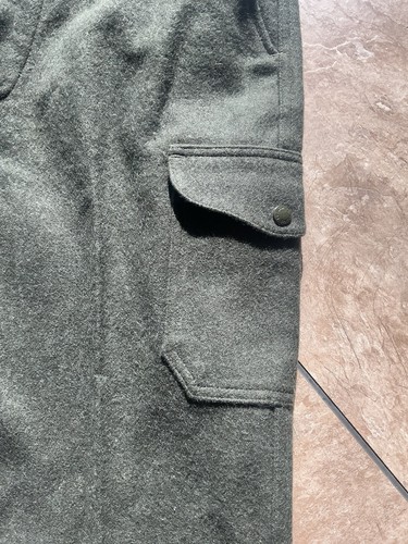 Pantaloni da campo vintage Deadstock FILSON MACKINAW LANA VERDE FORESTA 38 - Foto 3 di 6