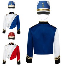 Kids Boys Set Carnival Outfits Performance Costume Theme Mock Neck Long Sleeve
