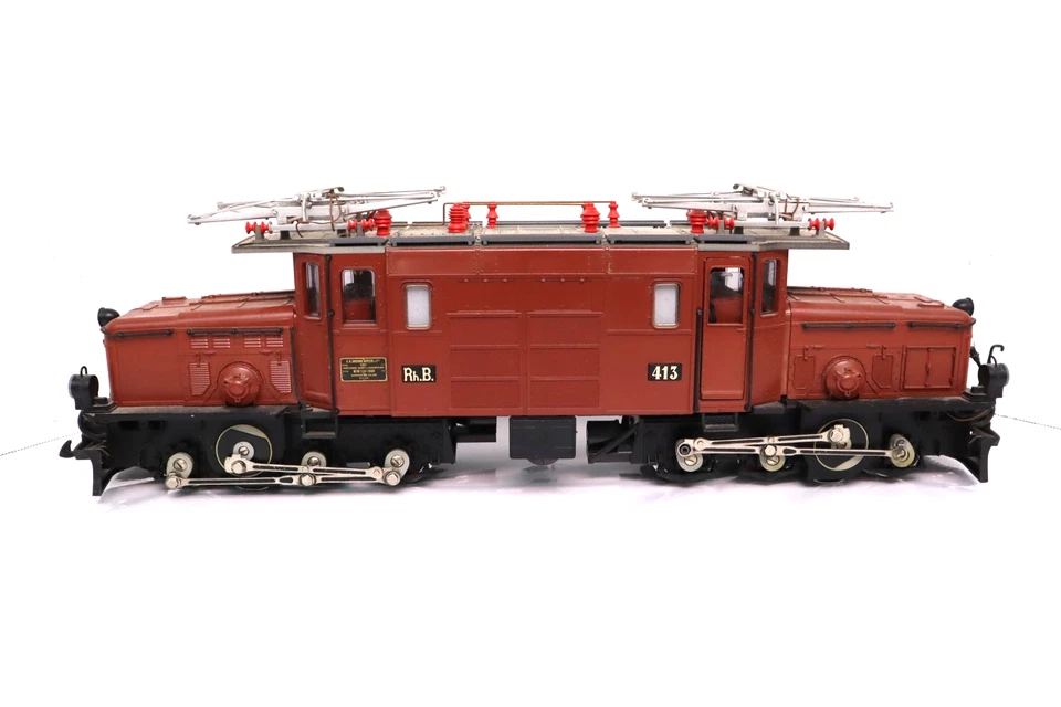 G Scale LGB 2040 RhB Crocodile Electric Locomotive #413 Lehmann Train W BOX - Image 2 of 4