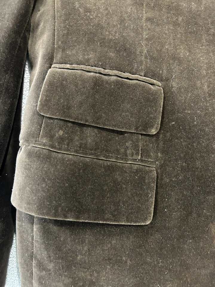 Casaco esportivo Ralph Lauren etiqueta roxa 40R veludo - Imagem 4 de 4