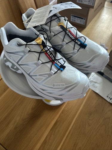 SalomonXT-6 GTX NUOVO colore bianco/bianco/argento Trainer UK5 afferrare un AFFARE NUOVO CON SCATOLA - Foto 6 di 8