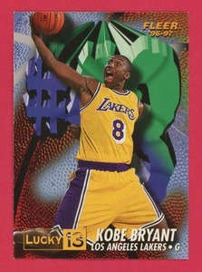 1996-97 Fleer Lucky 13 Kobe Bryant RC #13 Rookie Los Angeles Lakers Card