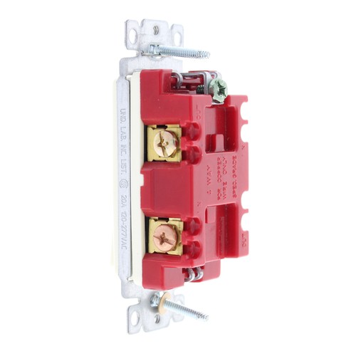 Hubbell 4-Way Almond Decorator Rocker Light Switch Spec Grade 20A DS420AL - Picture 5 of 6