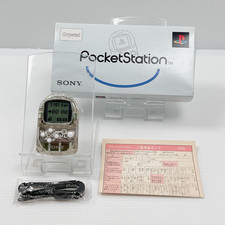 Sony PocketStation SCPH-4000C Crystal Clear with Box Strap Tested PlayStation