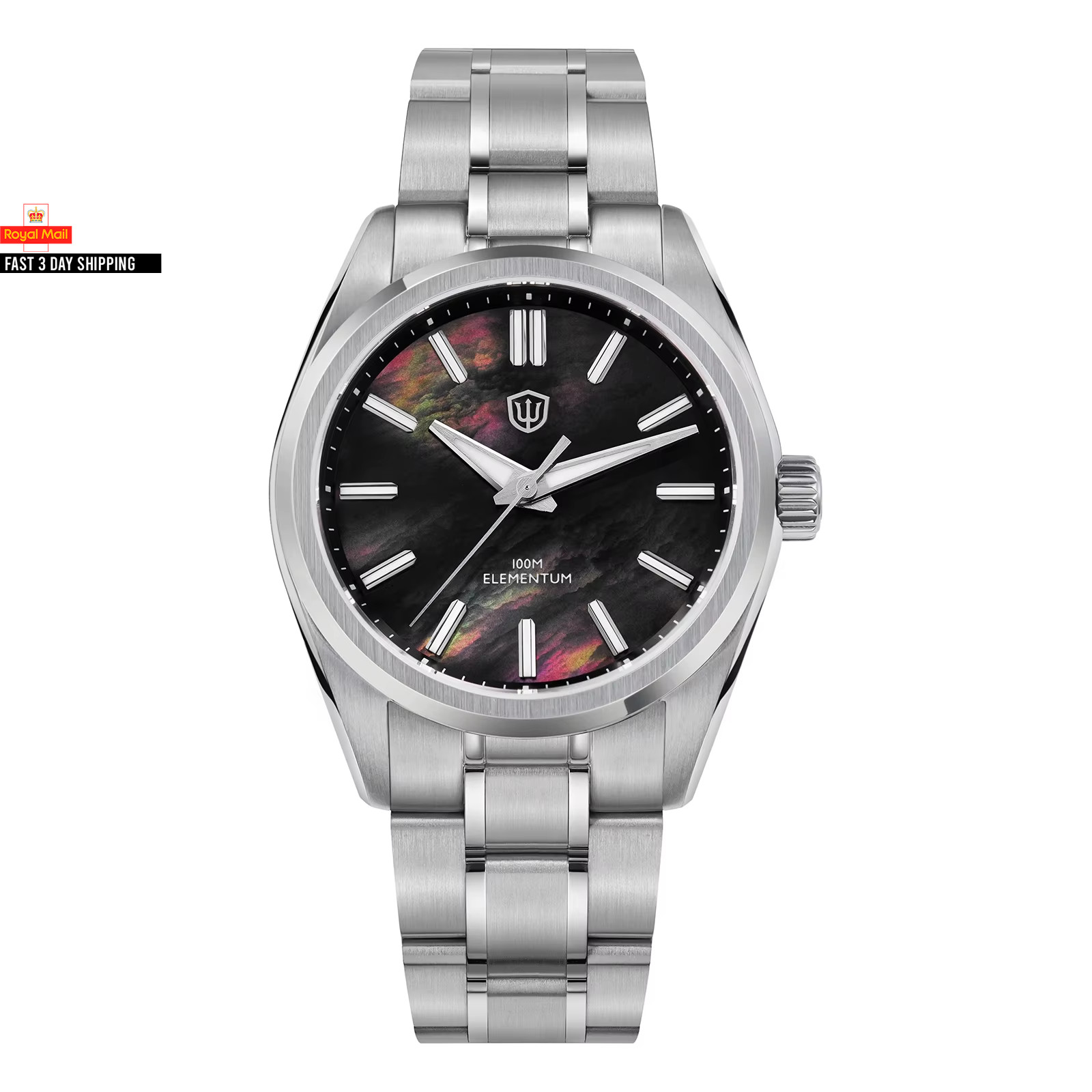 Watchdives WD0003C Quartz Watch VH31 Sweep Seconds Movement 38Mm Ice Crack Dial 