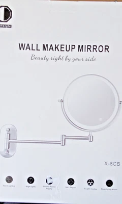 Tushengtu Wall Makeup mirror nickel 10x mgnification