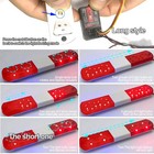 Barre lumineuse flash LED 9 modes compatible avec télécommande pour voitures R