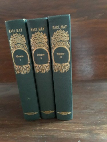 German edition of Winnetou by Carl May, 3 volume set - 1963-64
