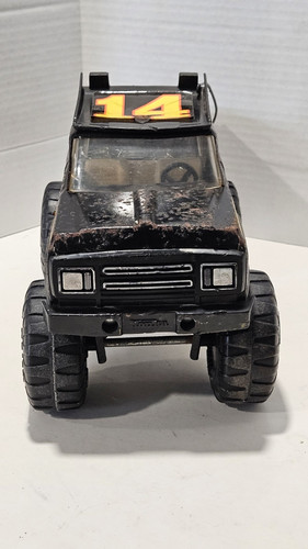 Vintage 1980's Tonka 4 x 4 Pick Up Truck No. 14 Removeable Tires w/ Spare - Picture 7 of 11