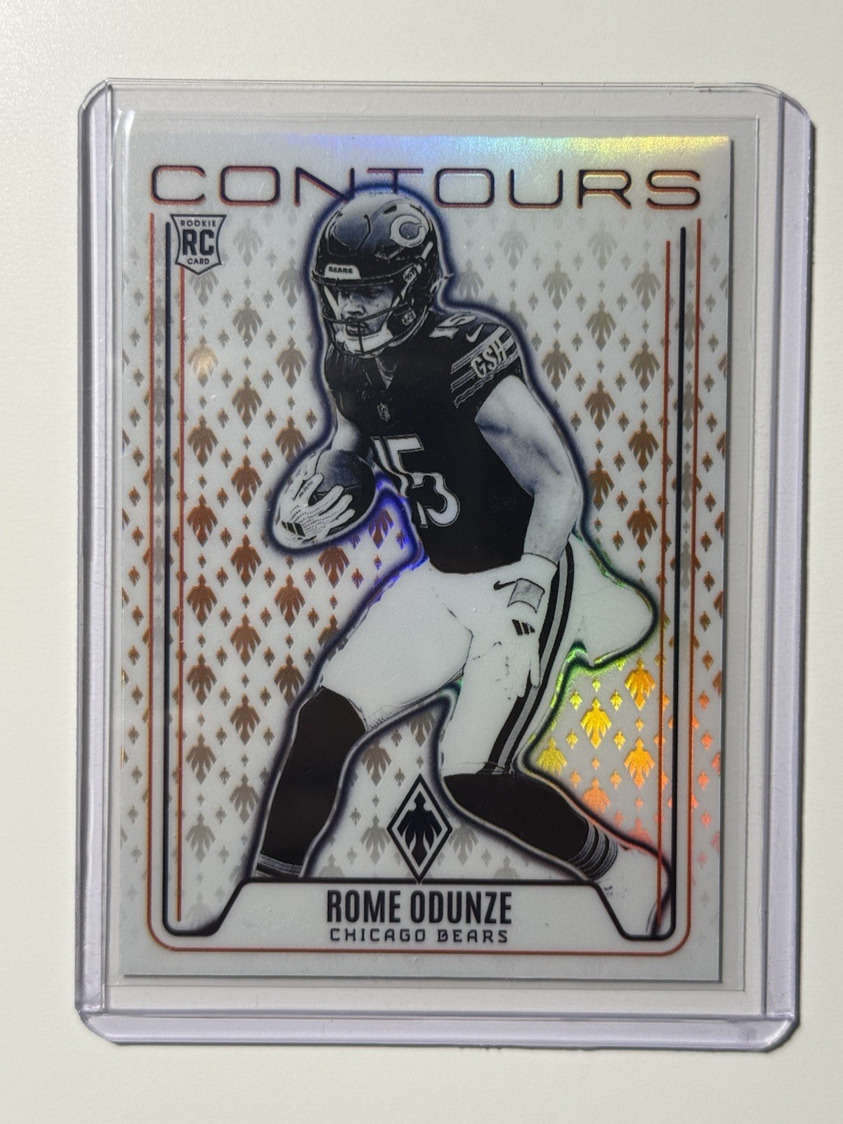 2024 Panini Phoenix Rome Odunze Orange Contours RARE
