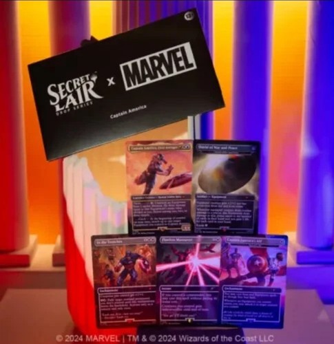 Magic The Gathering - Marvel - Captain America NON Foil - Factory Sealed NEW.