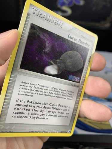 Pokemon Card Ex Unseen Forces Curse Powder 80/115 2005 Reverse Holo - Picture 6 of 10