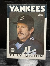 Billy Martin #651 1986 Topps New York Yankees