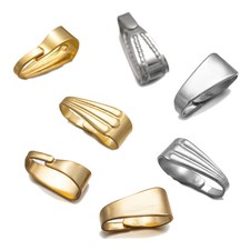 Pendant Clips 50pcs Stainless Steel Bail Clasp DIY Earring Necklace