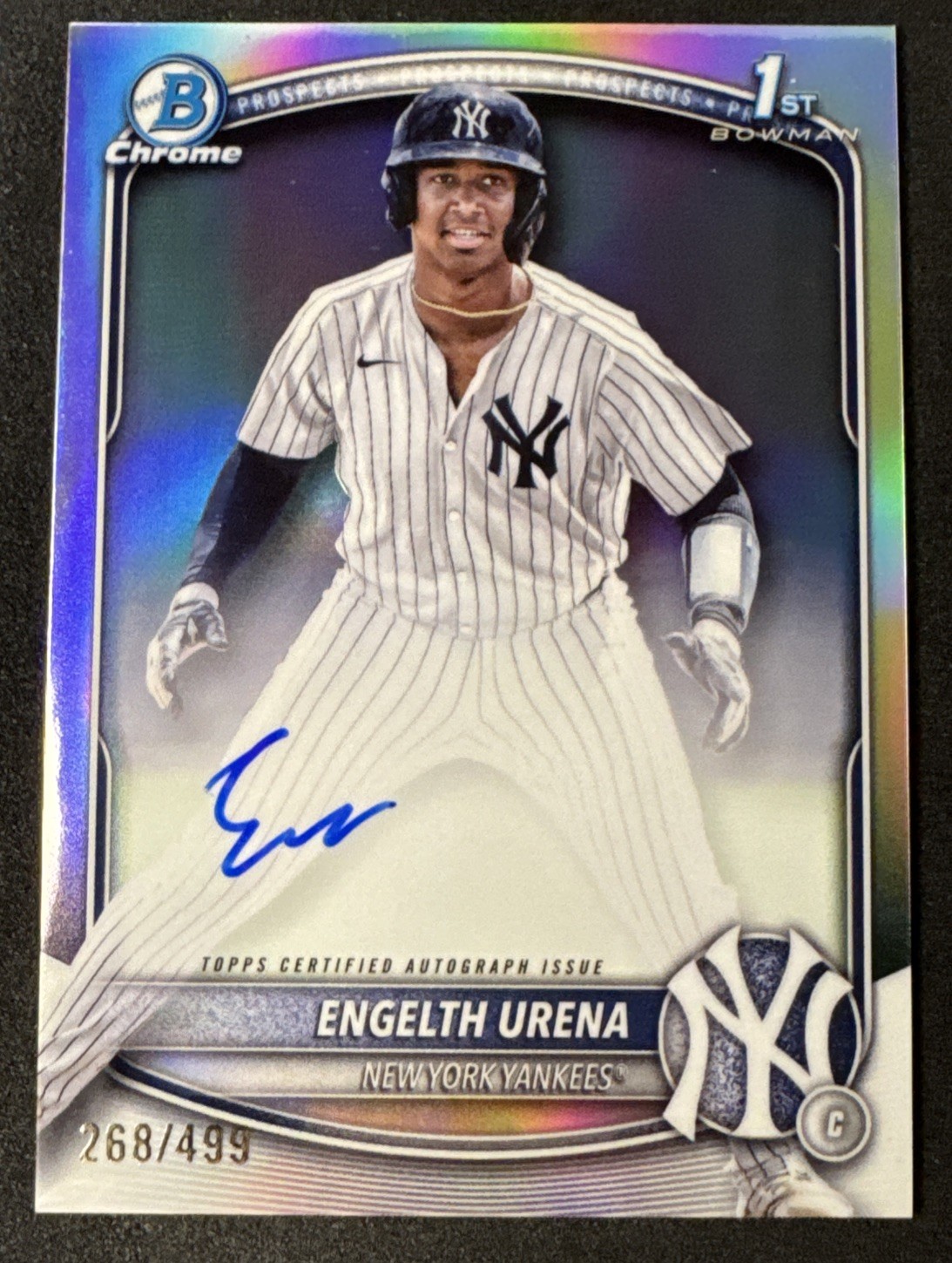 2025 Bowman Chrome - Engelth Urena First 1st Refractor Auto /499 Yankees #CPA-EU