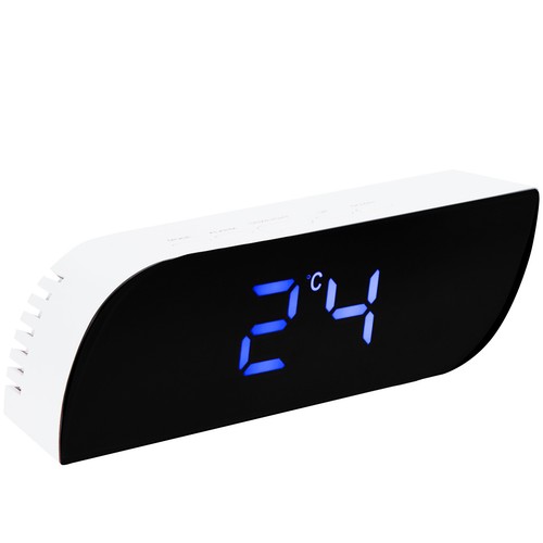 LED Digital Clock 12/24 Hour Conversion Household Bedside Alarm Clock Blue Part. - Picture 14 of 18
