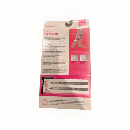Medi transparente y suave punta abierta pantorrilla alta -15-20 mmHg natural VII 39107 - Imagen 4 de 4