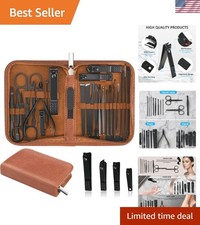 Manicure Set Professional Nail Clipper Kit-26 Pieces Stainless Steel Manicure...