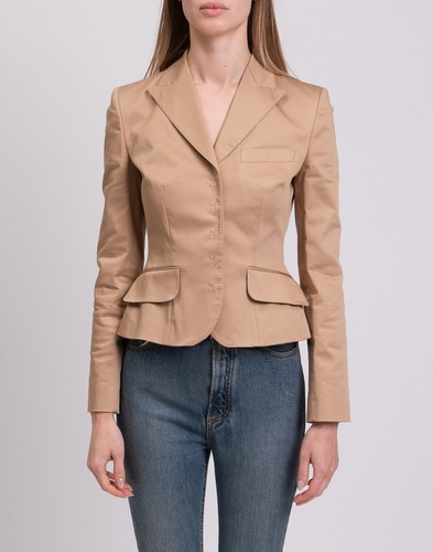 RRP €1450 DOLCE & GABBANA Blazer Jacket IT38 US2 UK6 XS Silk Blend Lined Snap - Picture 3 of 12