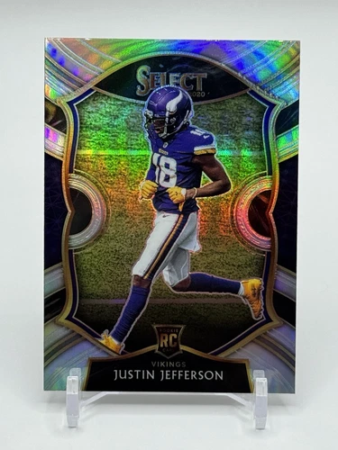 2020 Panini Select - Concourse Justin Jefferson #61 (RC) Silver Prizm
