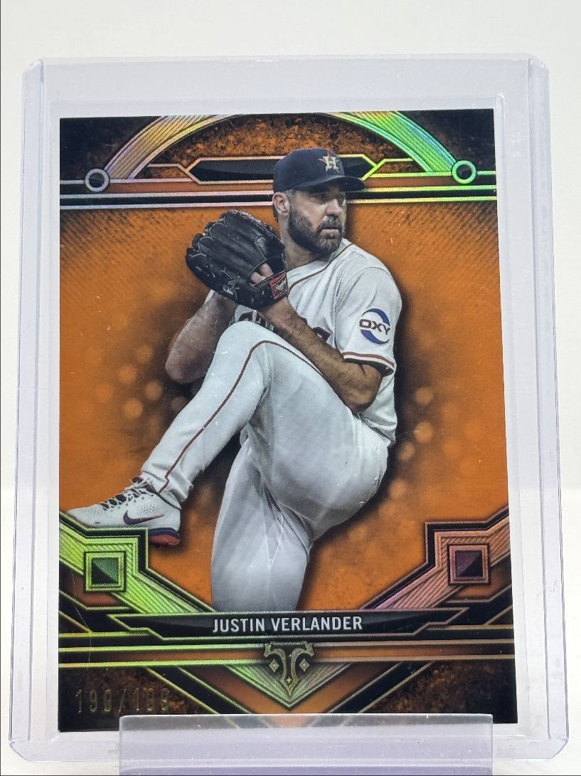 JUSTIN VERLANDER 2024 TOPPS TRIPLE THREADS AMBER ASTROS /199 Q1217