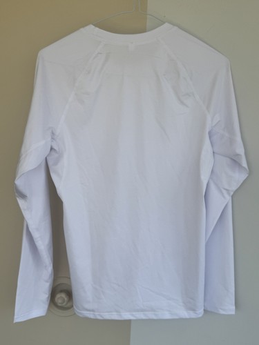 NIKE DRI FIT TIGHT TRAINING GYM LANGARM OBERTEIL - WEISS HERREN S SMALL - Bild 4 von 4