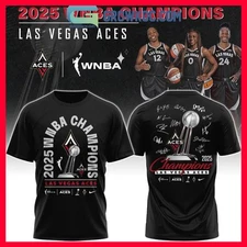 SALE!!! Las Vegas Aces 2025 WNBA Champions Two Sided Shirt